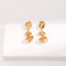 Sterling Silver Three Shape Inlaid Pearl Earring - floysun