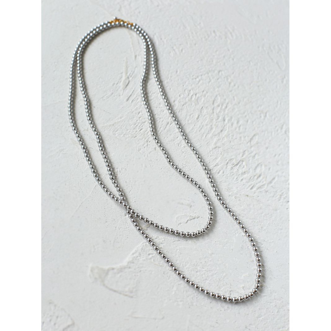 Swarovski Grey 4mm Pearl Long Necklace - floysun