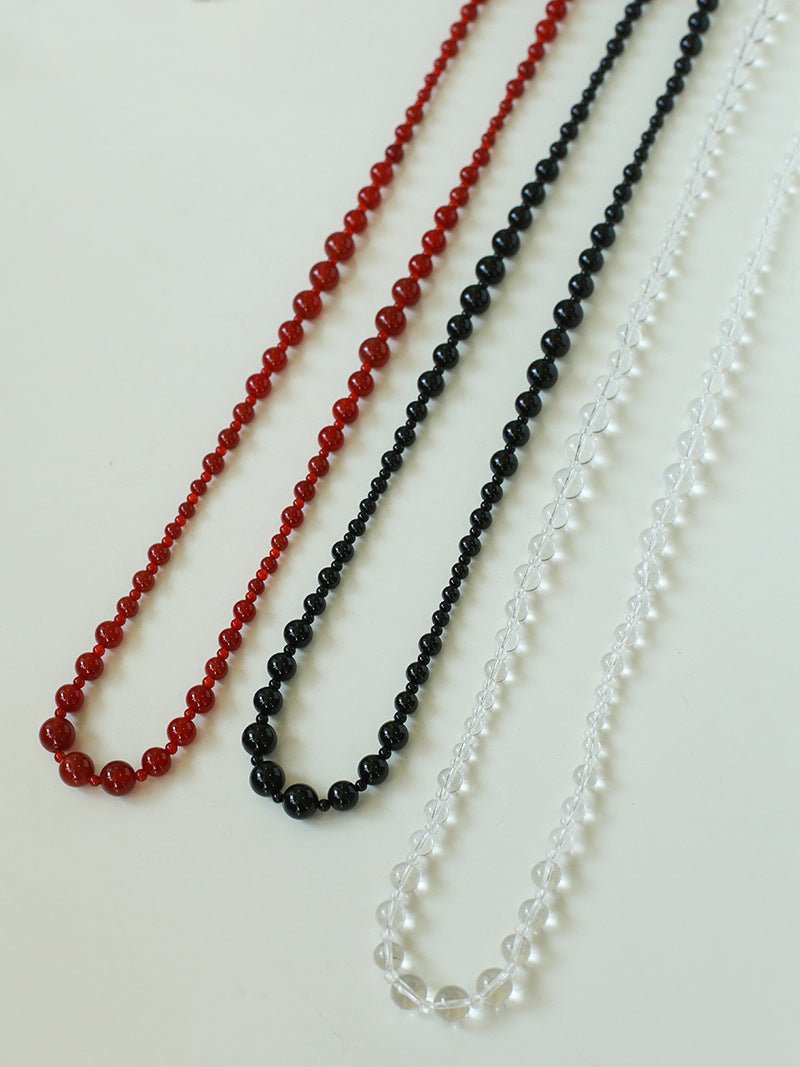 White Crystal Long Necklaces - floysun